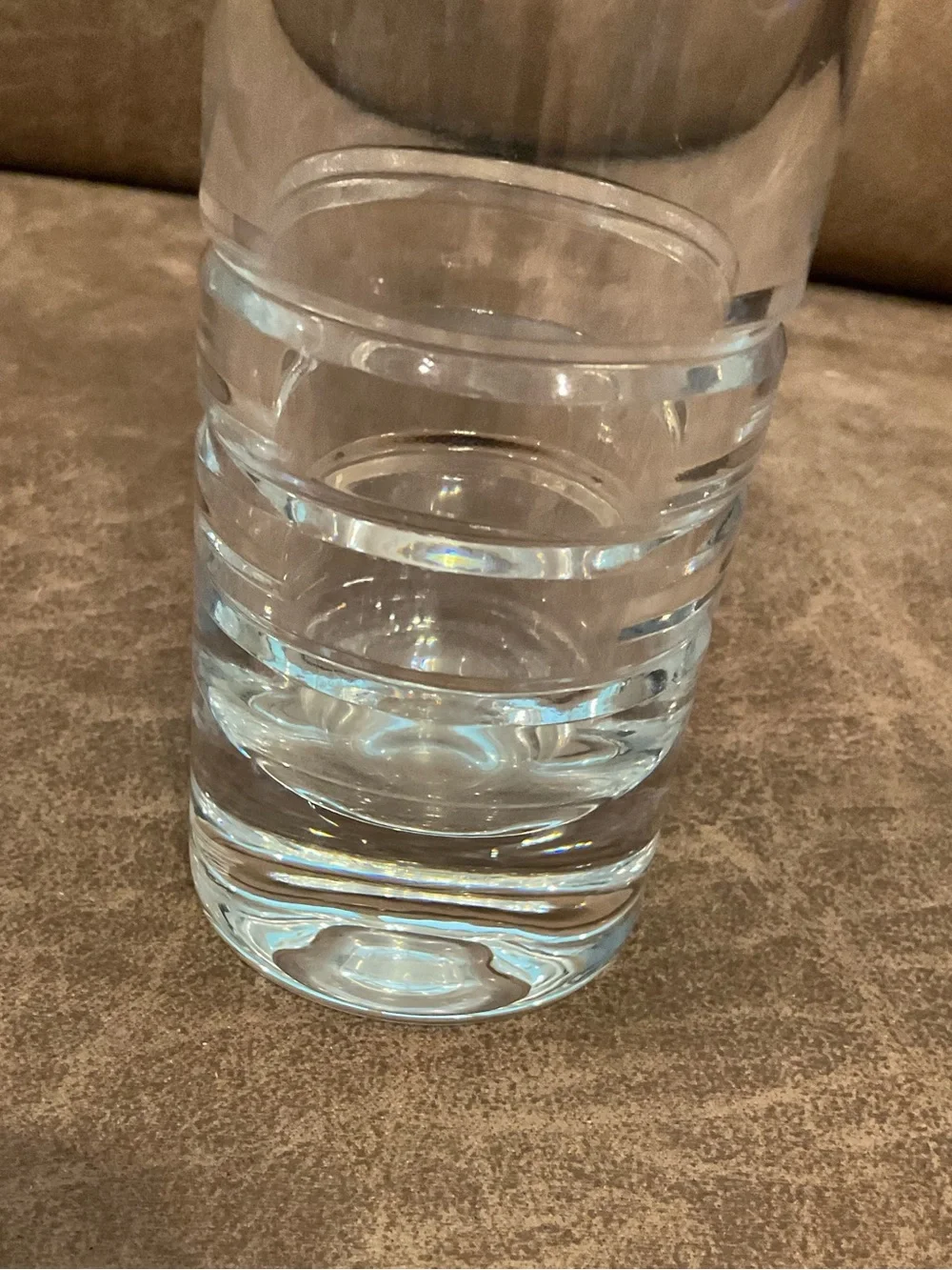 Tiffany & Co. Crystal Triple Ring Bud Vase